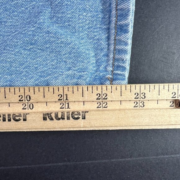 Madewell Jean Women 33x22* Balloon Baggy High Rise Crop Light Blue Denim Tag 31P - Picture 12 of 16